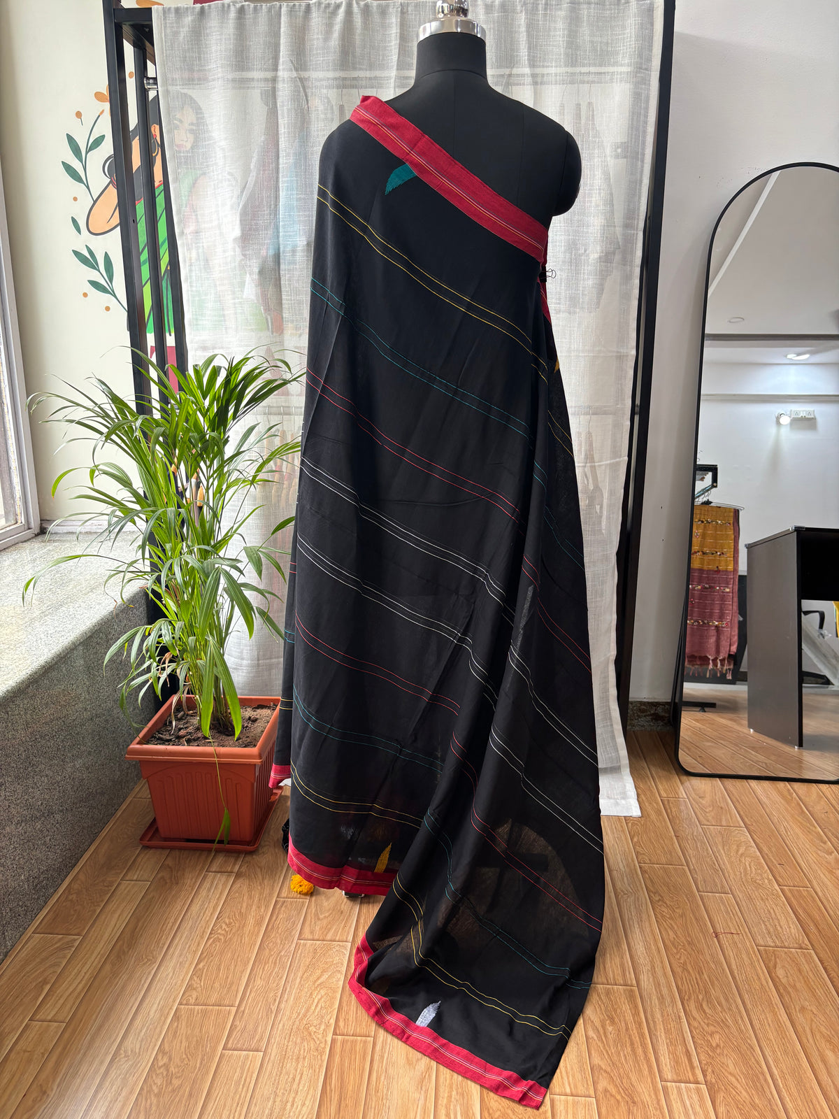 BLACK JAMDANI SAREE
