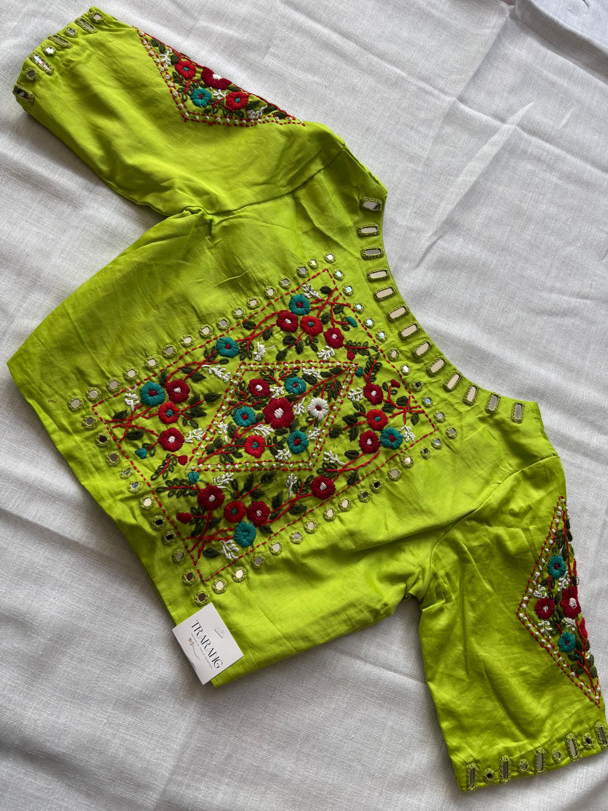 Light Green Embroidered blouse