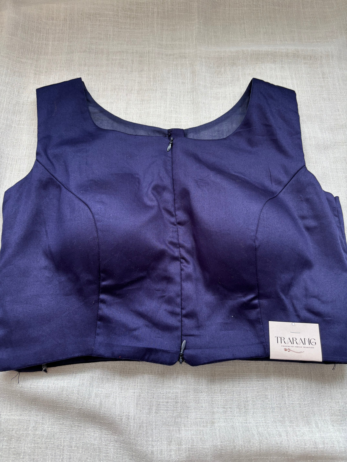 NAVY BLUE COTTON BLOUSE