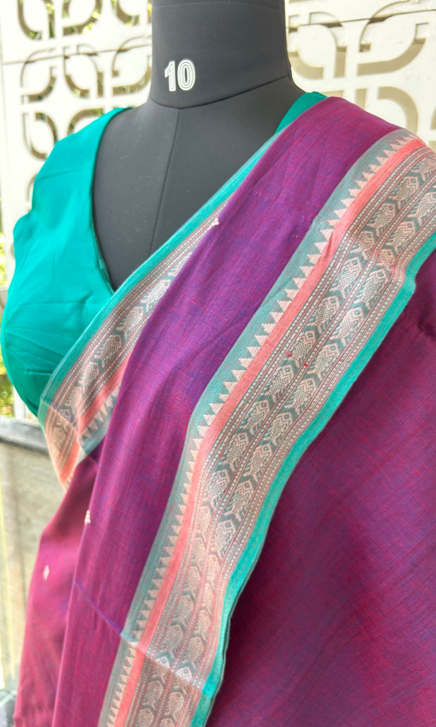 PURPLE DHANIAKHALI SAREE