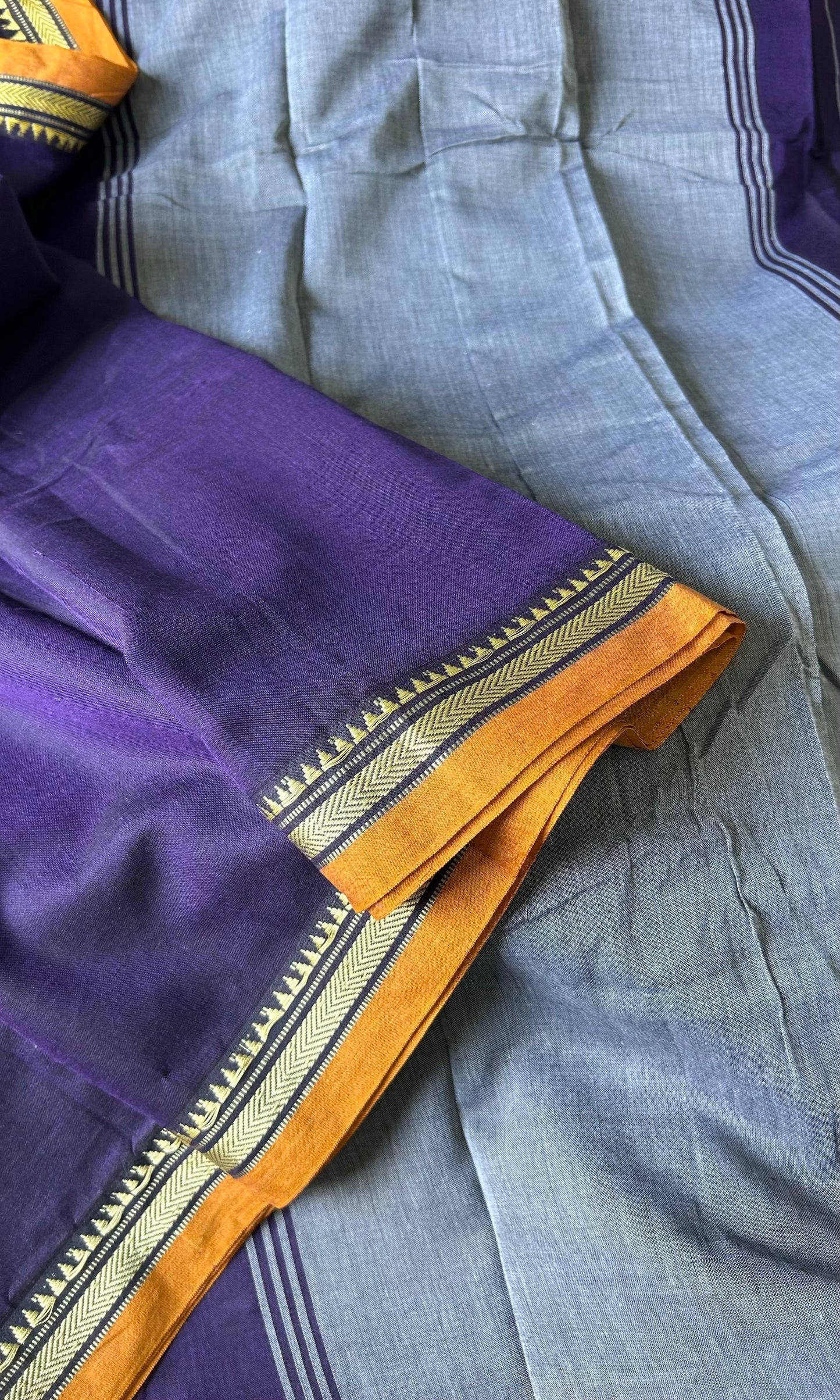 PURPLE NARAYANPET SAREE