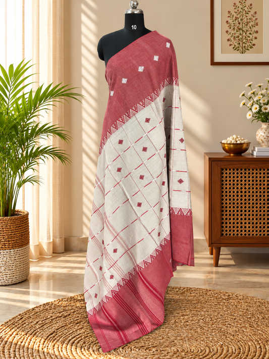 BROWN DHANIAKHALI SAREE