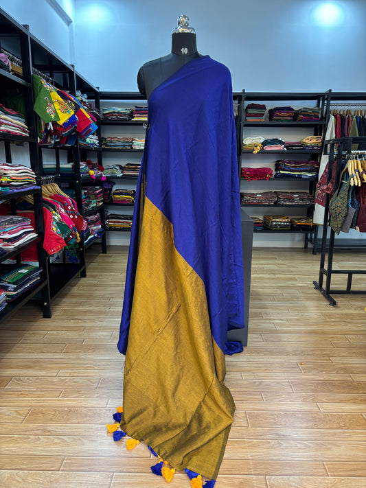 DARK BLUE ACRYLIC SAREE