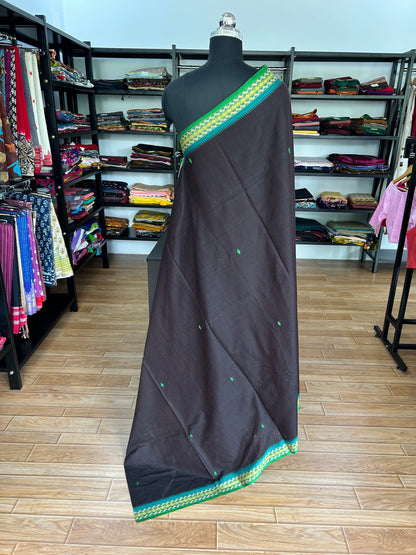 BROWN DHANIAKHALI SAREE
