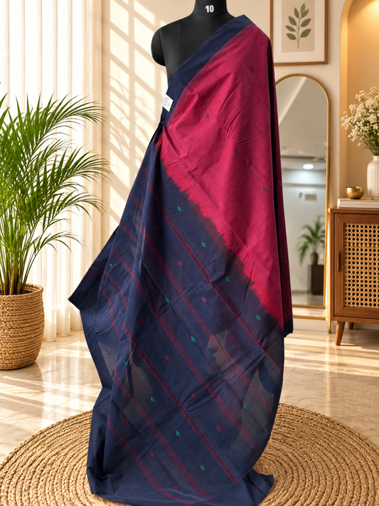 MAROON NEGAMAM COTTON
