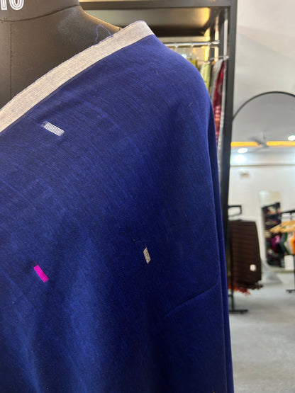 BLUE MUL JAMDANI SAREE