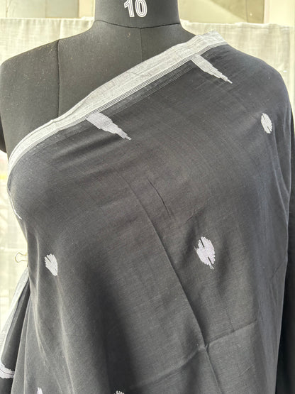 BLACK JAMDANI SAREE
