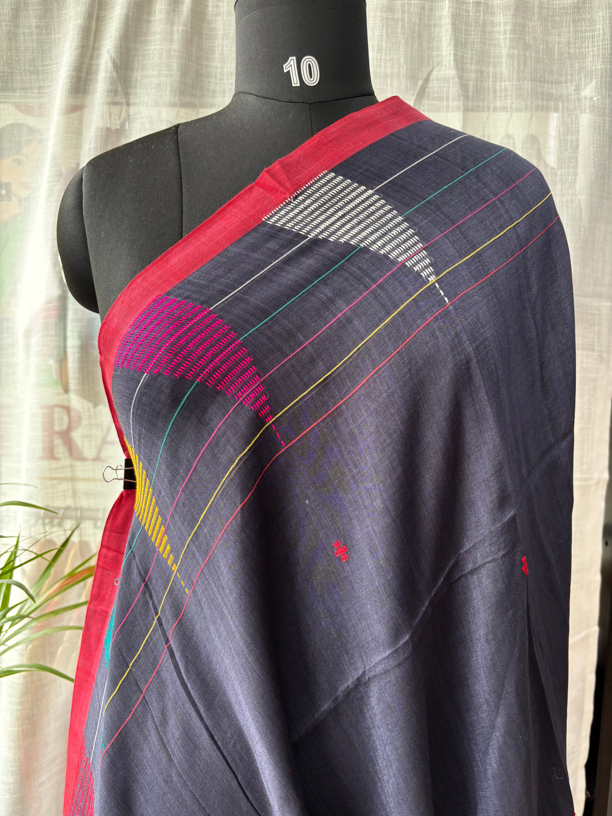 BLUE JAMDANI SAREE
