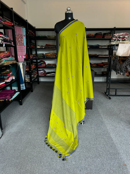 GREEN JAMDANI SAREE