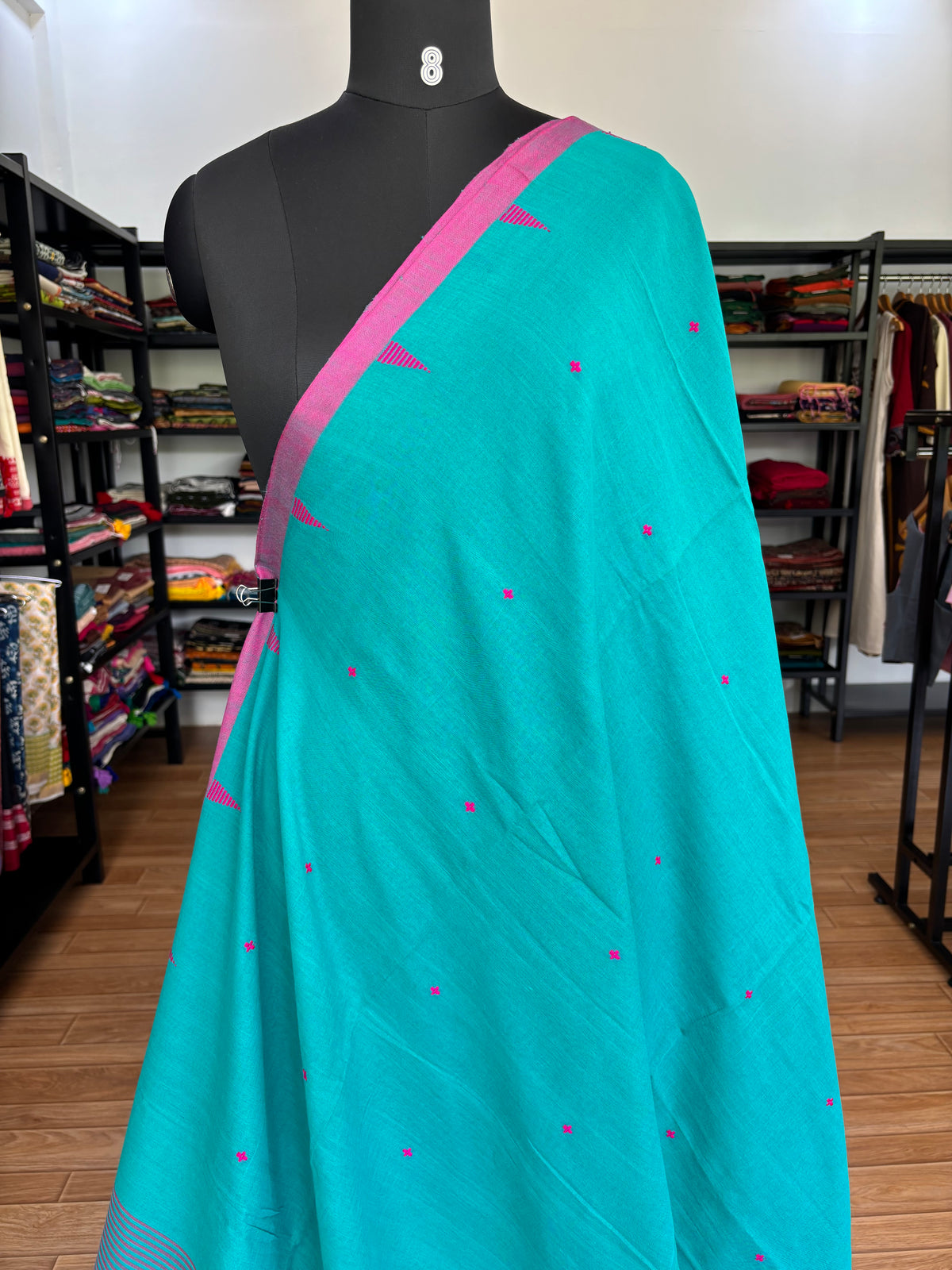GREEN JAMDANI SAREE