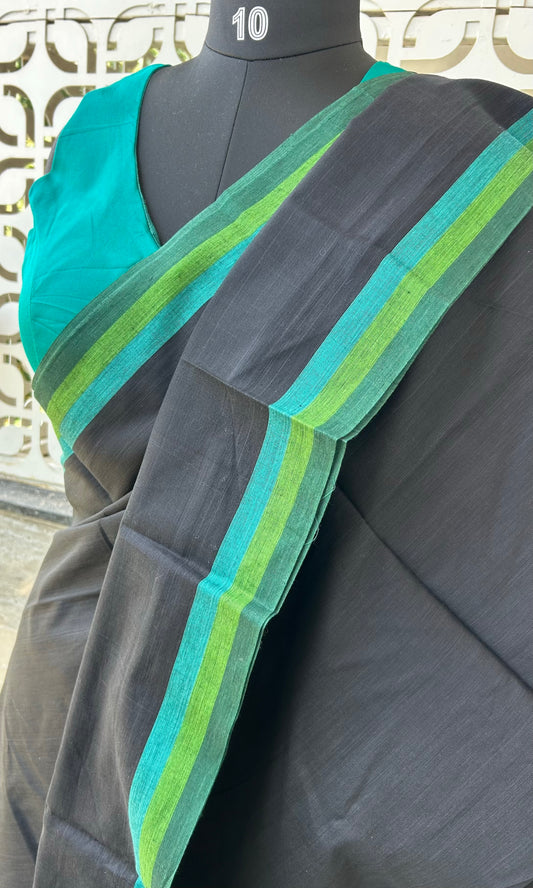 BLACK DHANIAKHALI SAREE