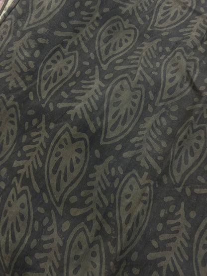 PINK AJRAKH MUL SAREE