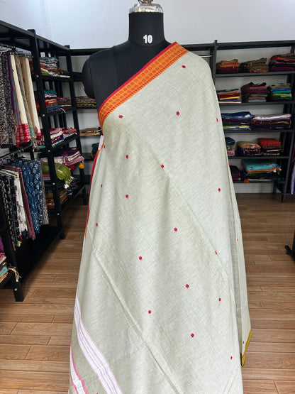 GREEN DHANIAKHALI SAREE