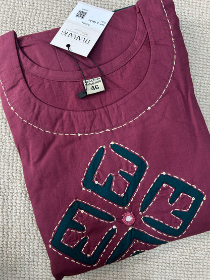PINK GAMTHI COTTON SUIT