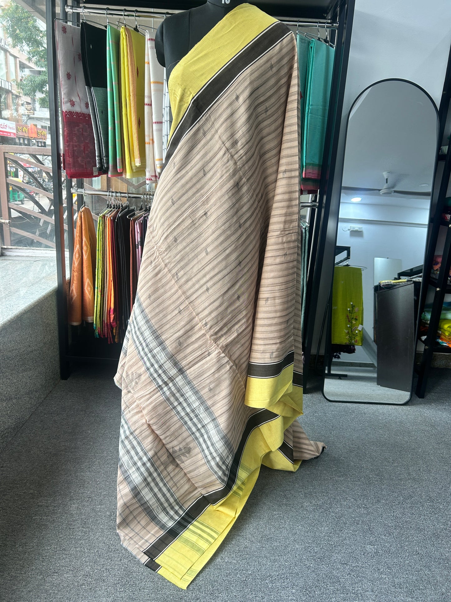 BROWN DHANIAKHALI SAREE