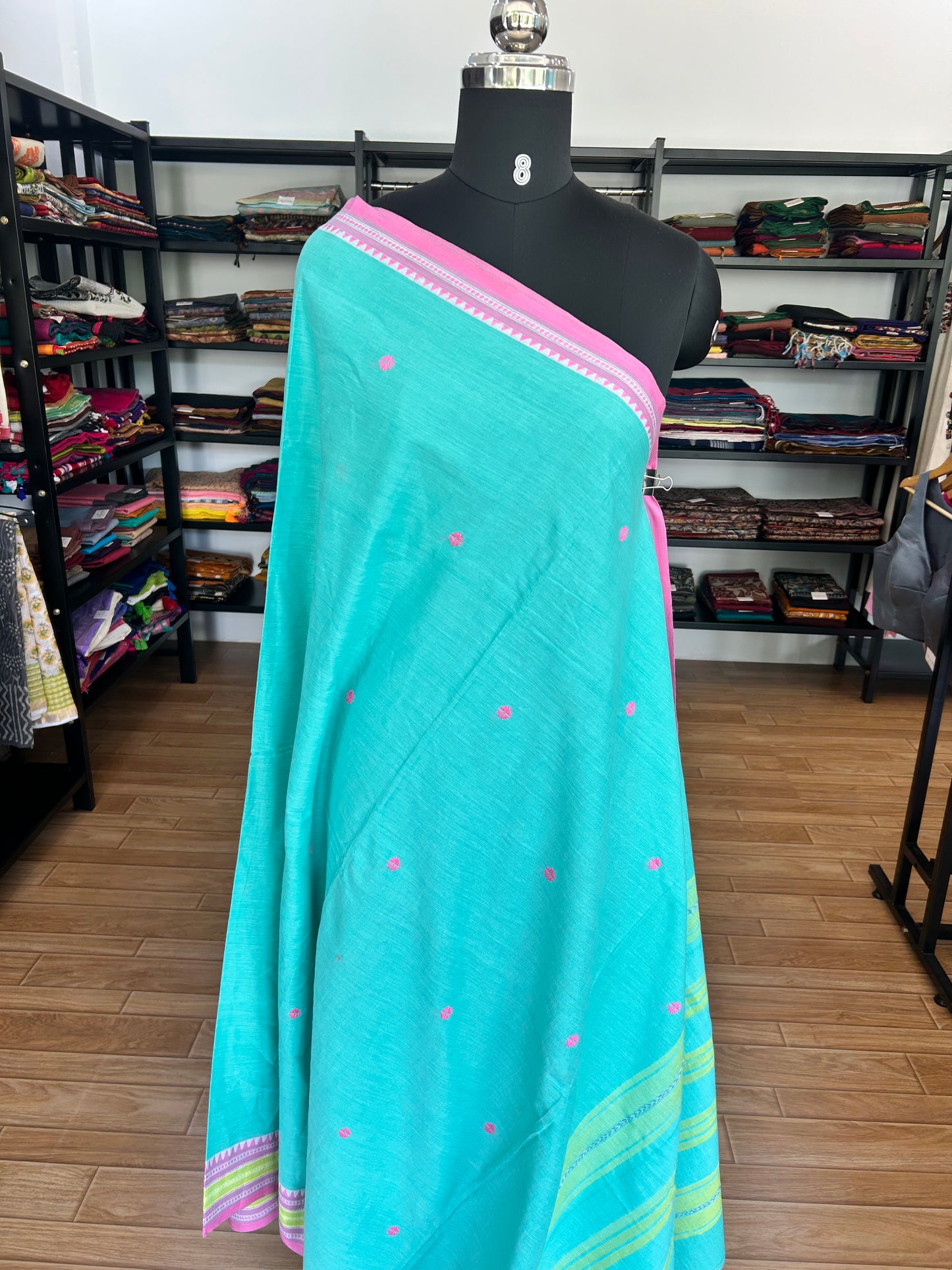 GREEN DHANIAKHALI SAREE