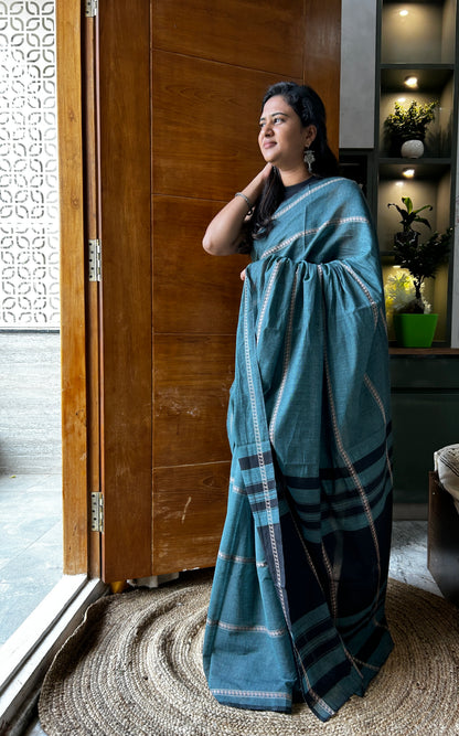 GREEN DHANIAKHALI SAREE