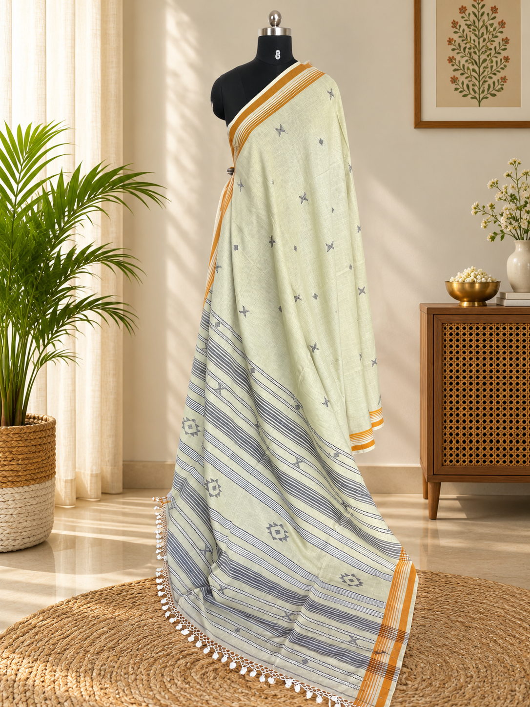 GREEN BHUJODI SAREE