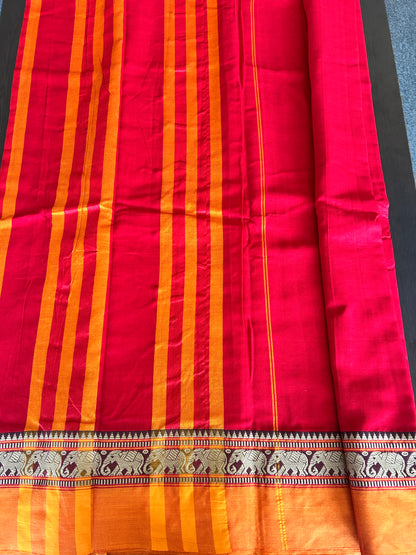 PINK NARAYANPET SAREE
