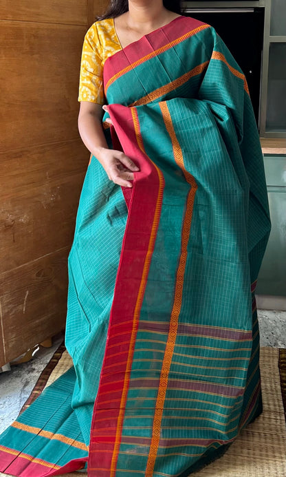 GREEN NARAYANPET SAREE