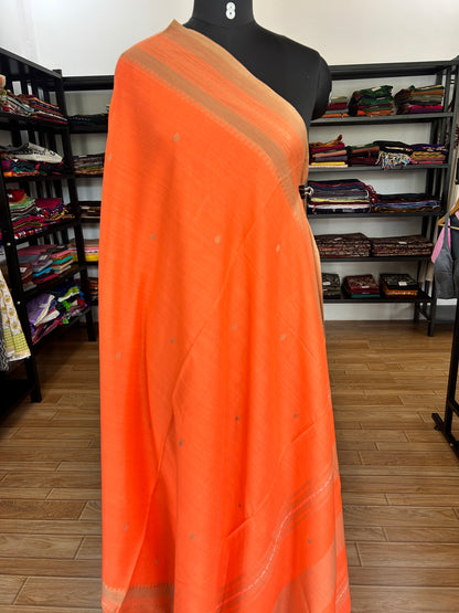 ORANGE DHANIAKHALI SAREE