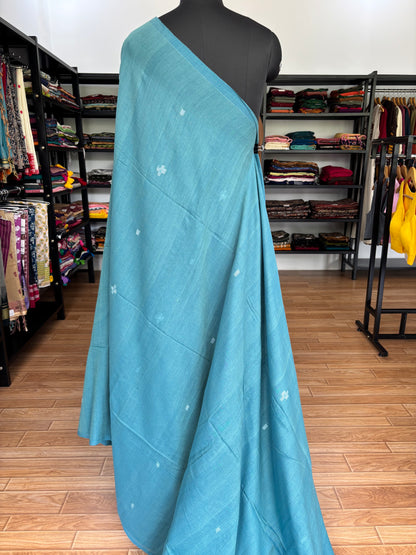 BLUE JAMDANI SAREE
