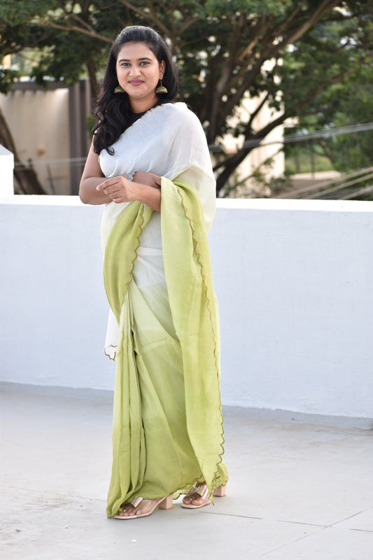 GREEN MUL SAREE