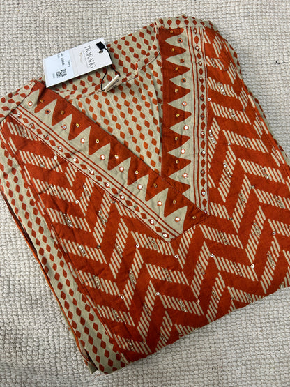 ORANGE COTTON SUIT
