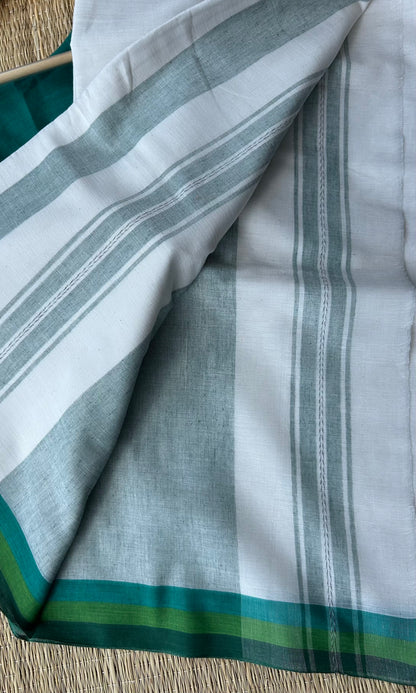 WHITE DHANIAKHALI SAREE