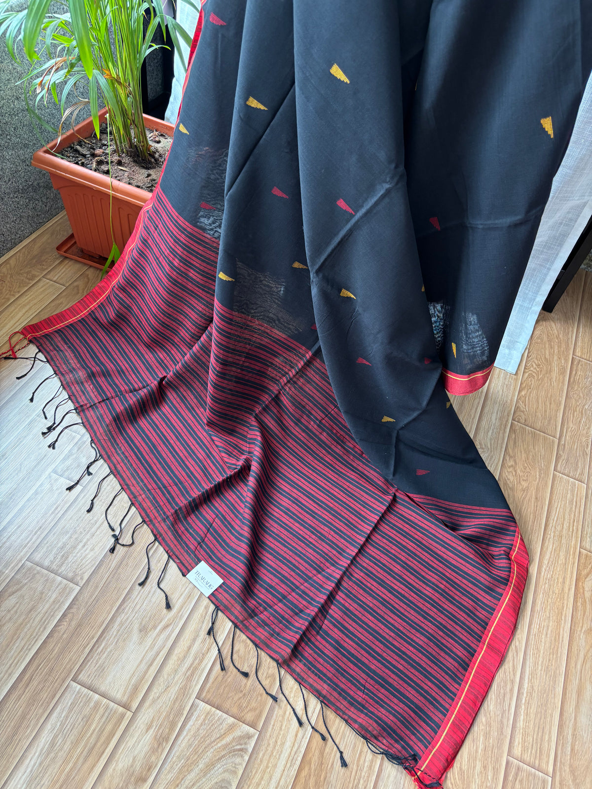 BLACK JAMDANI SAREE