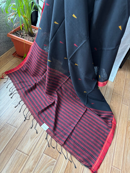 BLACK JAMDANI SAREE
