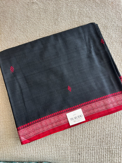 BLACK DHANIAKHALI SAREE
