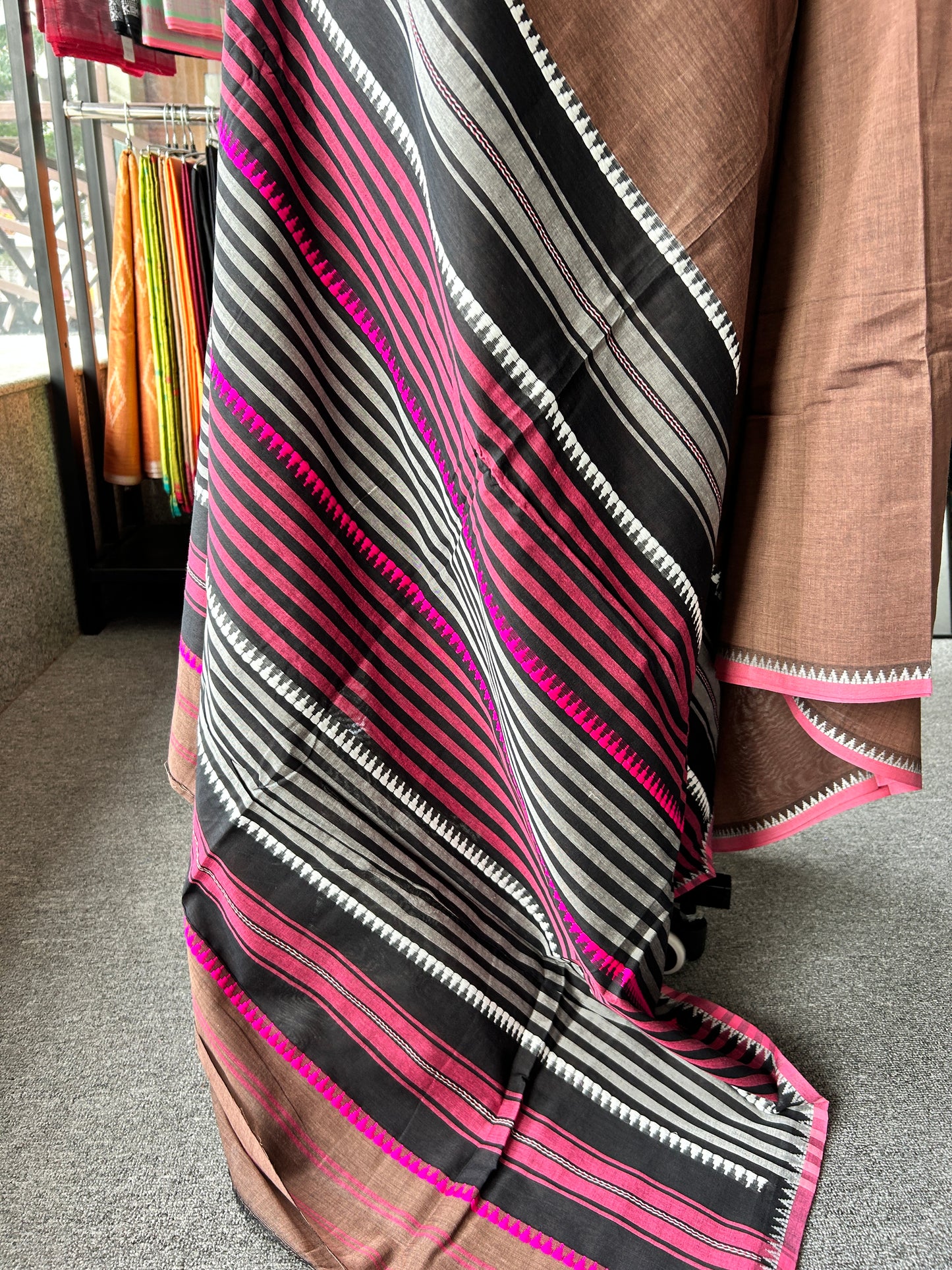 BROWN DHANIAKHALI SAREE