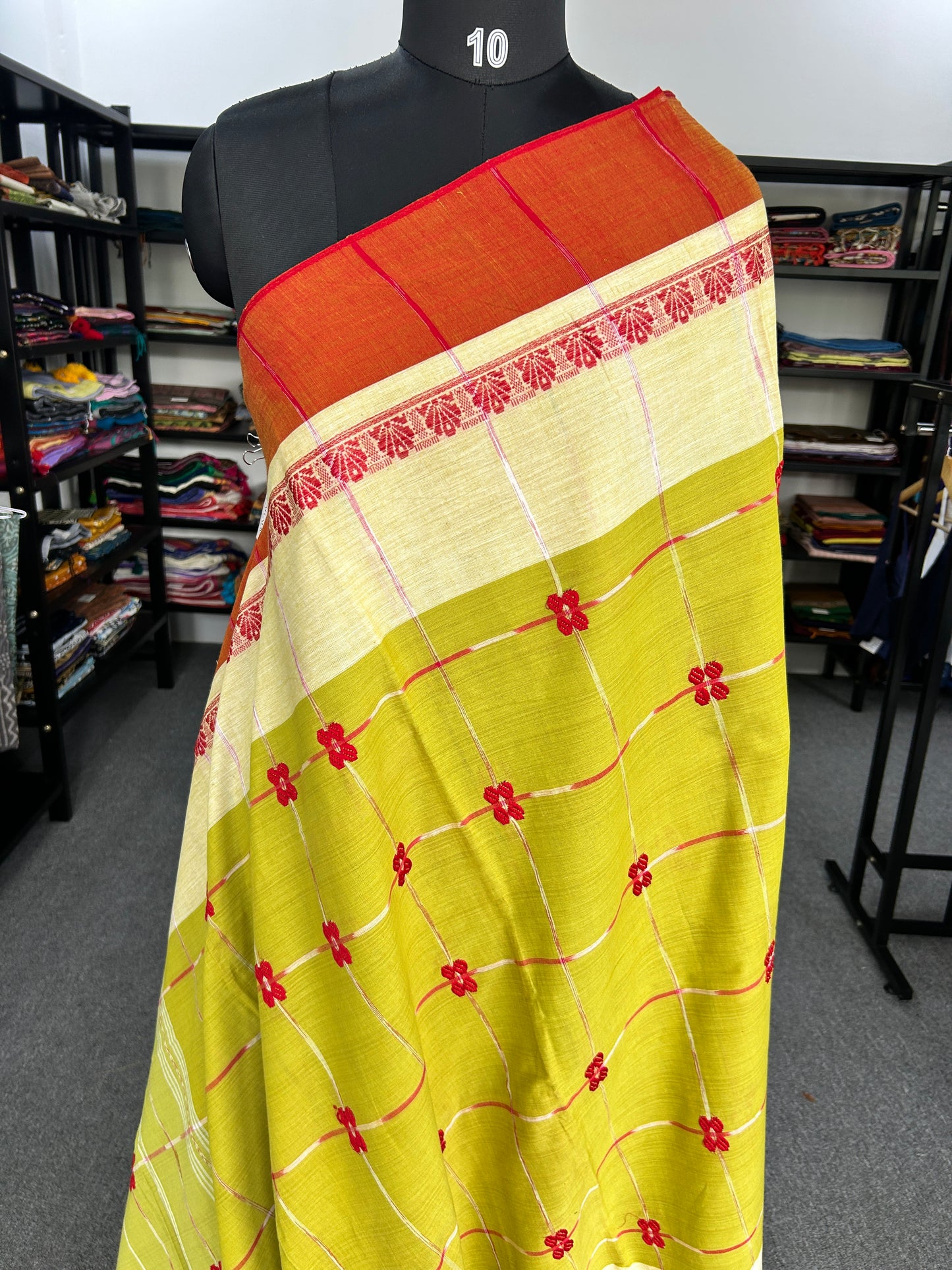 GREEN DHANIAKHALI SAREE