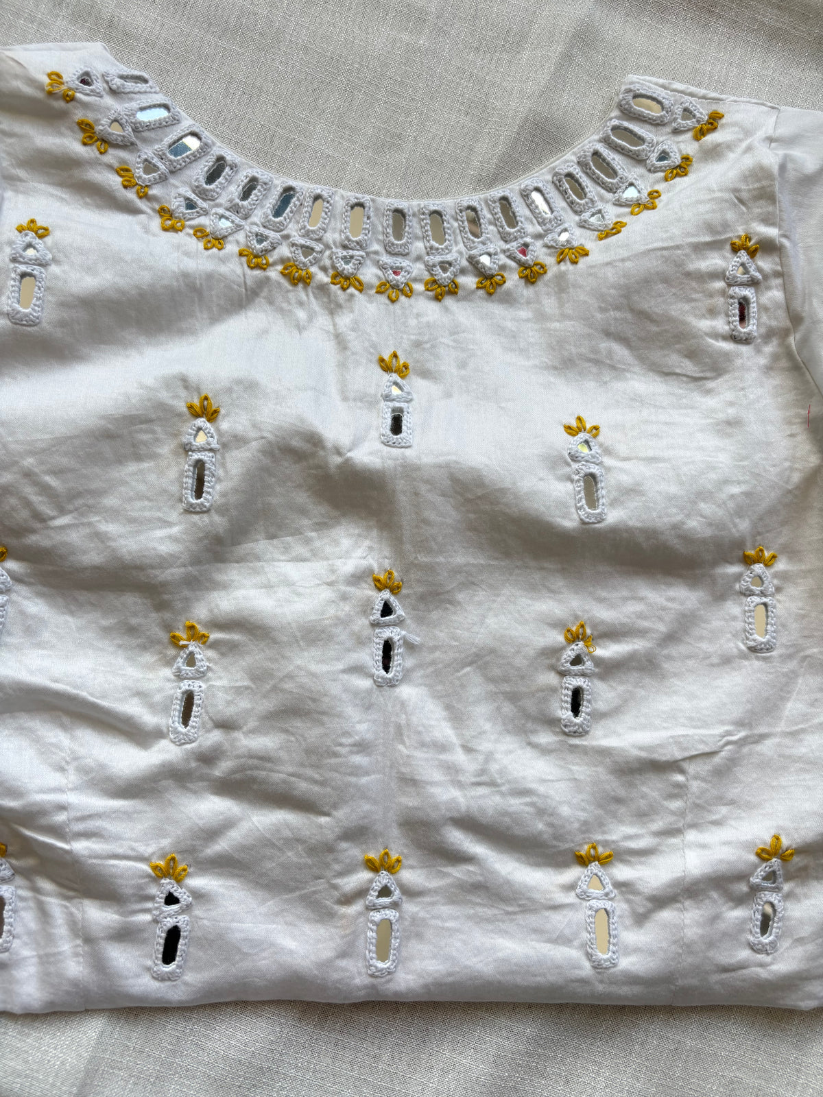 White Embroidered blouse