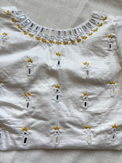 White Embroidered blouse