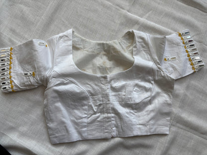 White Embroidered blouse