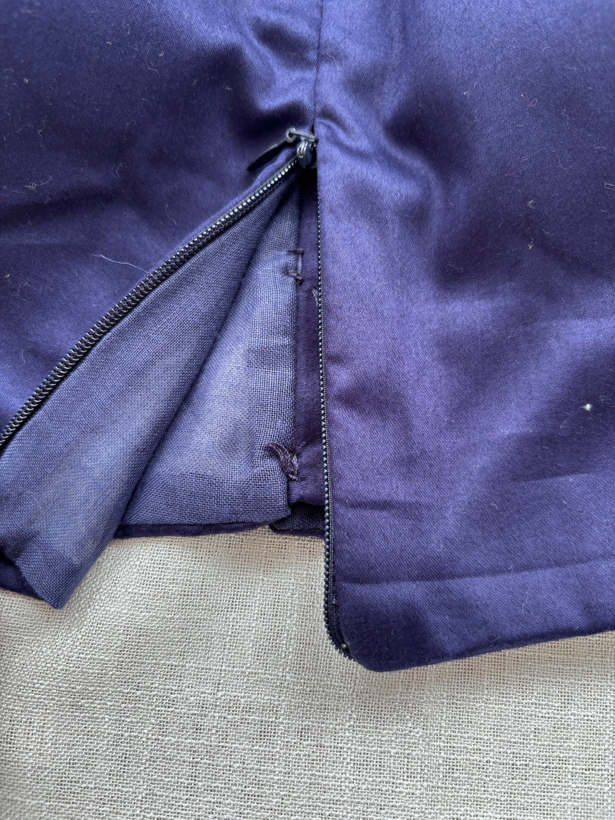 NAVY BLUE COTTON BLOUSE