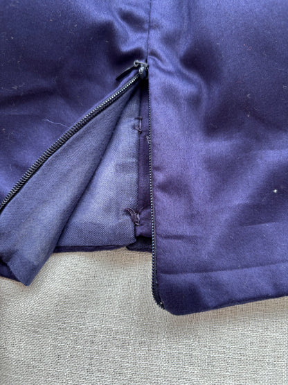 NAVY BLUE COTTON BLOUSE