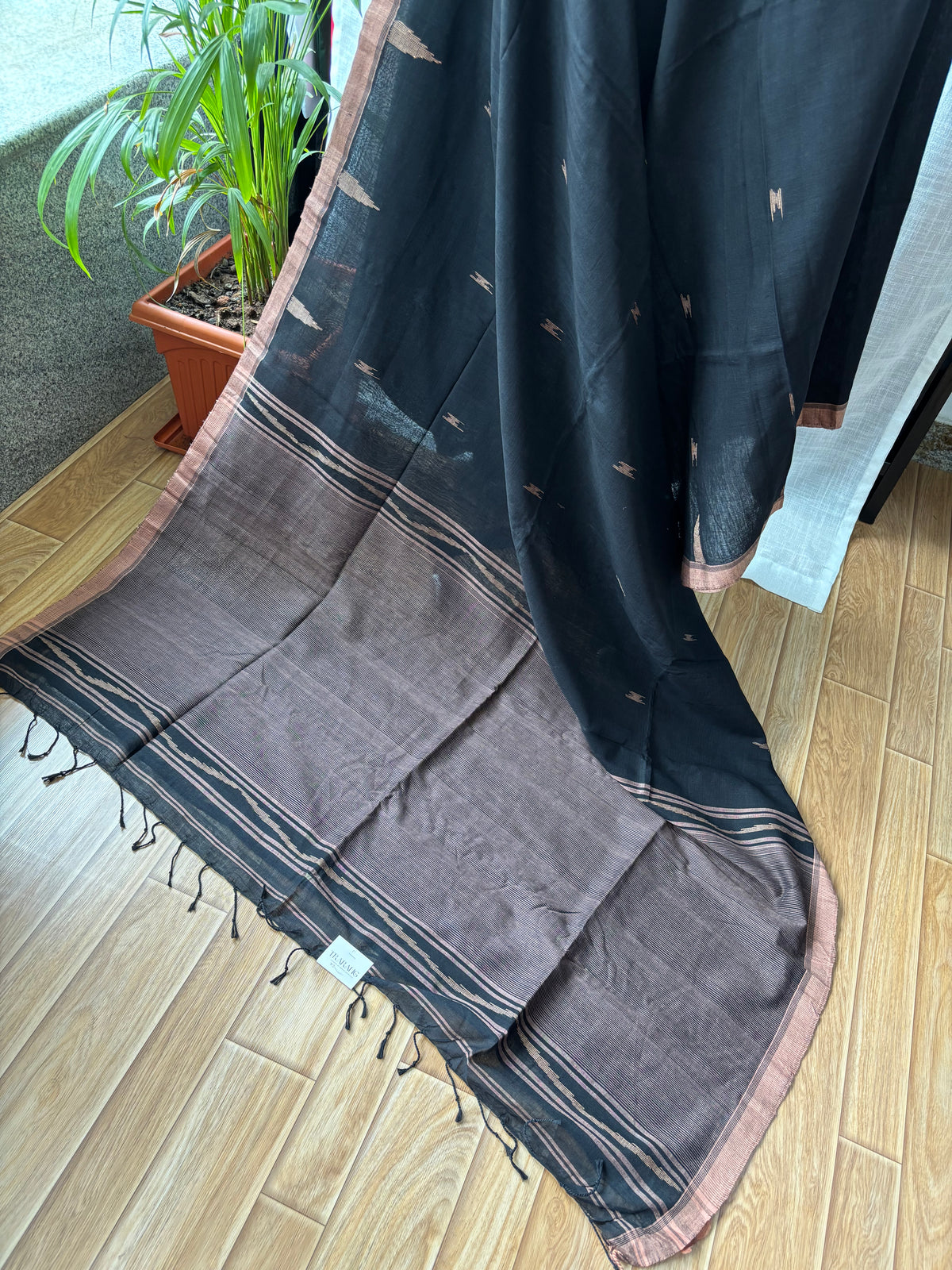 BLACK JAMDANI SAREE