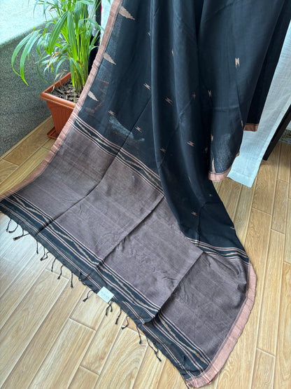 BLACK JAMDANI SAREE