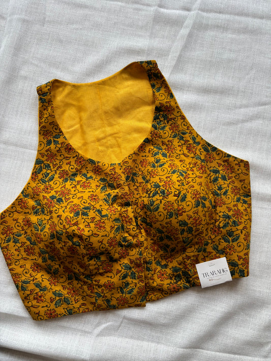 YELLOW COTTON BLOUSE