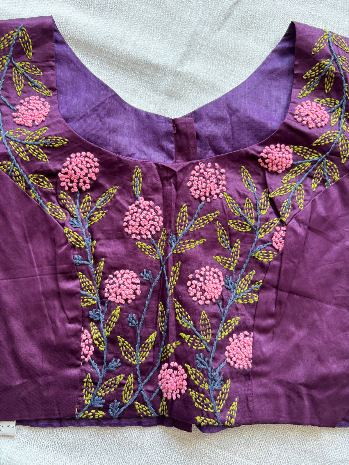Purple Embroidered blouse