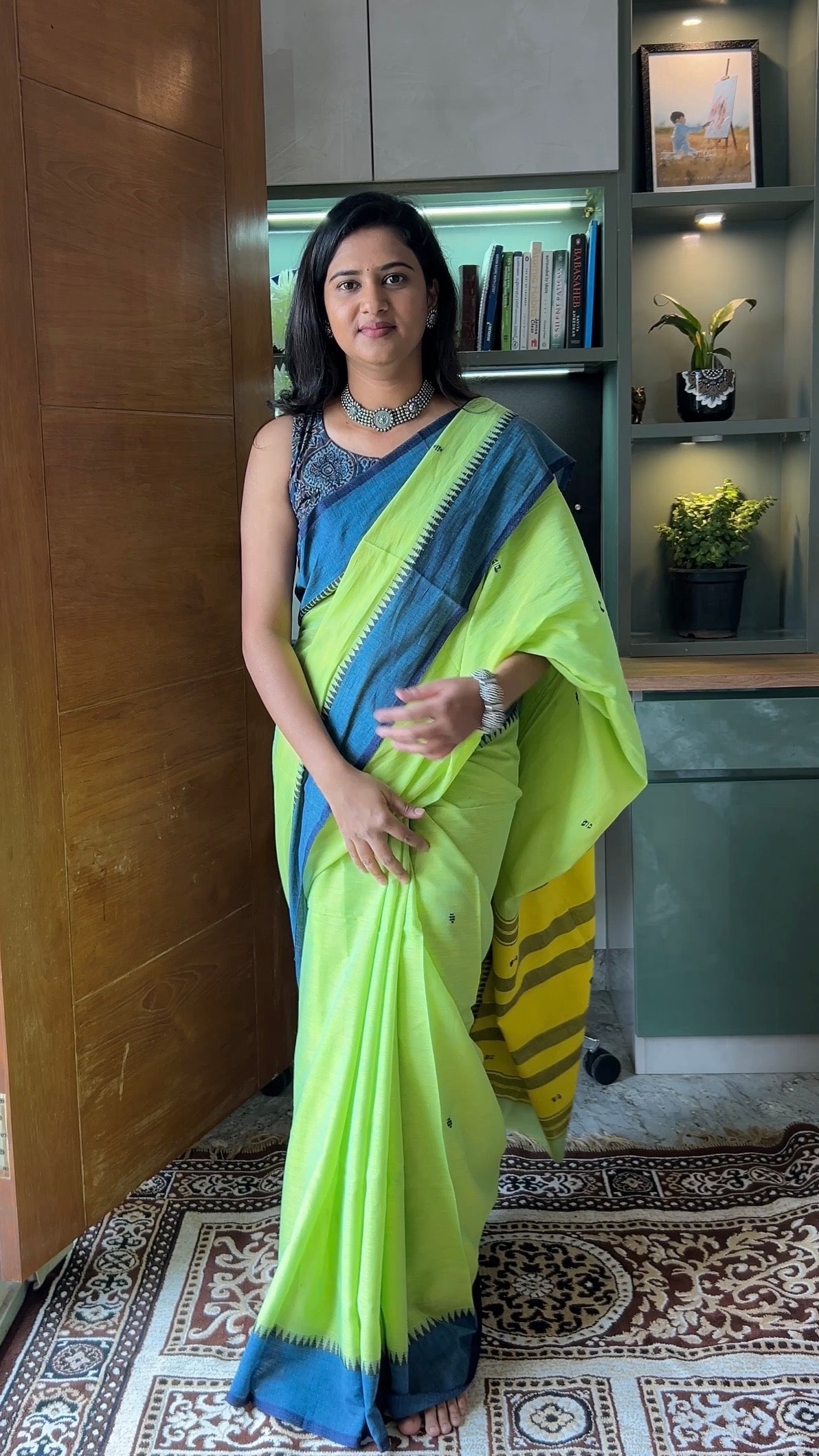 GREEN DHANIAKHALI SAREE