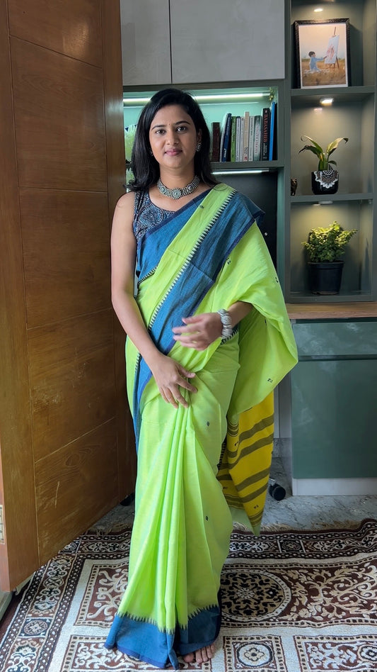 GREEN DHANIAKHALI SAREE