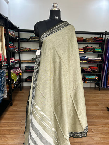 GREY DHANIAKHALI SAREE