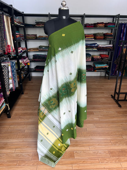 GREEN DHANIAKHALI SAREE