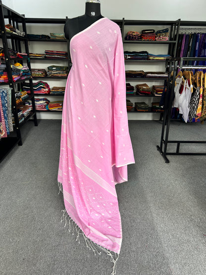 PINK JAMDANI SAREE