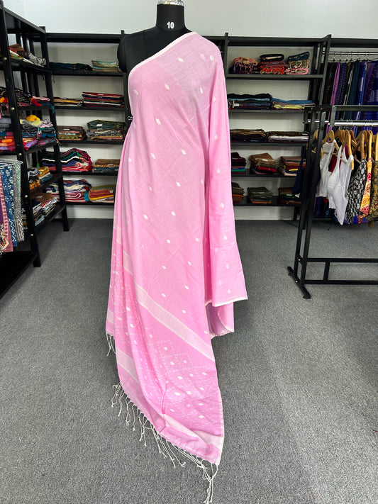 PINK JAMDANI SAREE