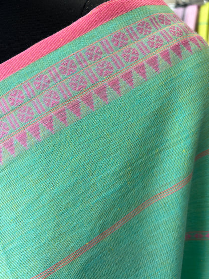 GREEN DHANIAKHALI SAREE